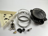 komplettes funktionales Junghans J30 BZ Vintage Chronograph Borduhr Gehäuse - complete Junghans J30 BZ Vintage Chronograph Case - gebraucht mit Altersspuren - guter Zustand - used with aging signs