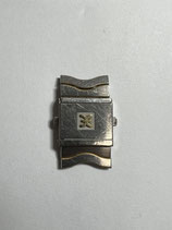 Ebel Classic Wave Herren - komplette Vintage Kasten Schließe Stahl - Gold / Bandschloß - ca. 16 mm breit für 15mm Glieder/Bänder - gebraucht - guter Zustand (B)