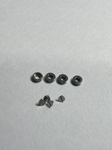 Piaget 12 PCI - Teil 2535/4 - 4 Distanzringe mit Schrauben für Datumscheibe befestigung - (gebraucht - guter Zustand - used - good condition)