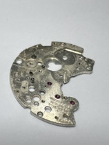 Valjoux 92 - Teil 106 - Federhaus & Räderwerkbrücke rhodiniert - (gebraucht mit Altersspuren - used - guter Zustand - good Condition)