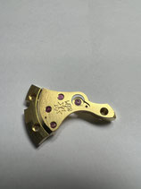 Junghans 82/1 - Teil 110 - Räderwerkbrücke (gelbgoldfarben) - gebraucht - guter Zustand - used - good condition