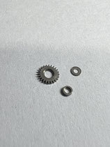 Jäger le Coultre 910,911 - Teil 420+423 - Set Kronrad mit Ring & Scheibe  - (gebraucht - guter Zustand - used - good condition)
