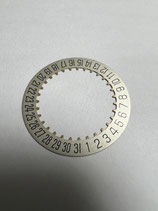 FP (Frederic Piguet) 1185,Cartier 205 etc. - FP Teil 91.440.06 - Teil 2557 - Datumscheibe silberfarben Fenster 6h - (leicht gebraucht nahezu neuwertig - lightly used - guter Zustand - good Condition)