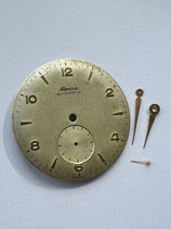 Alpina Automatic Vintage Zifferblatt & Zeigersatz für Caliber 582 - Alpina Vintage Dial & Hands - gebraucht mit Altersspuren - used