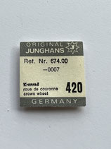 Junghans 674.00 etc. - Teil 420 - Kronrad - OVP - NOS (New old Stock)(ASP)