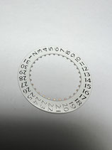 Girard Perregaux GP 3100 etc. - Teil 2557 - Datumscheibe weiss - gebraucht - used - guter Zustand - good Condition