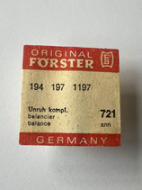 Förster 194,197,1197 - Teil 721 - Unruhe komplett - OVP - NOS (New Old Stock)(WV)