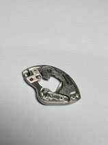 Longines 19 AS etc. - Teil 1141 - untere Automatikbrücke mit Rotorachse,kl.Halteplatte & Feder - (gebraucht - guter Zustand - used - good condition)