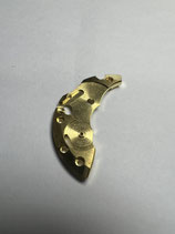 Junghans 82/1 - Teil 105 - Federhausbrücke (gelbgoldfarben) - gebraucht - guter Zustand - used - good condition