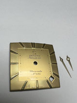 Zenith Zifferblatt " Automatic 670 Chronometre No 125 " & Zeigersatz (Sekunde fehlt) für Massivgold-Uhren Referenz 30.00.10.670 mit Caliber 670 - Zenith Vintage Dial & Hands - gebraucht - used