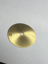 Jäger le Coultre 910,911 - Teil xxx - Alarm / Weckerscheibe goldfarben - (gebraucht - guter Zustand - used - good condition)