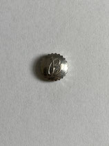 Breitling Vintage Krone - Durchmesser ca. 7mm, Gesamthöhe ca. 2,7mm - für Tubus 2,5 mm & Aufzugwelle 1,2 mm z.b. für Breitling Navitimer Ref.: 806 & 809 - aus altem Bestand mit Lagerspuren (b)