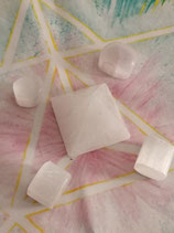 Selenit Pyramide+4 Trommelsteine-LichtTor EE Gabriels-
