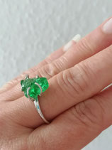 monoat Andara emeraldgreen Ring, echt silber variable Schiene!-Südpazifik-