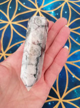 Quantum Reiki rosa+schwarzer Achat Drusen Pointer!