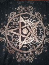 Altar/Tarot Tuch Pentagramm+Mond 45cm