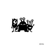 Auto Sticker MONSTER FREUNDE
