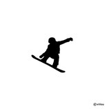 Kinder Patches: Bügelbild SNOWBOARDER
