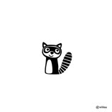 Kinder Patches: KLEINER WASCHBÄR Bügelbild