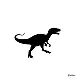 Kinder Patches: Bügelbild Dinosaurier Silhouette T-REX