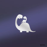 Kinder Sticker: Reflektor DINO MIT KIND