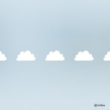 Fenstersticker Bordüre WOLKEN