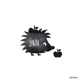 Kinder Kreidetafel Wandsticker IGELCHEN MIT APFEL