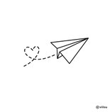 Kinderzimmer Wandtattoo PAPIERFLIEGER MIT LIEBE