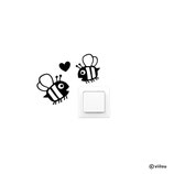 Lichtschalter Sticker BIENCHEN LIEBE