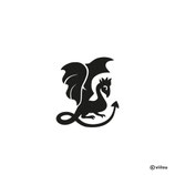 Kinder Patches: Bügelbild DRACHE 1