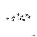 Wandtattoo SCHWALBEN SILHOUETTEN