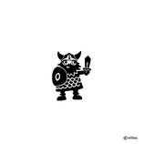 Kinder Patches: Bügelbild WIKINGER