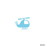 Kinder Patches: Bügelbild HUBSCHRAUBER