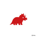 Kinder Patches: TRICERATOPS Bügelbild