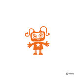Kinder Patches: ROBOTER ROSI Bügelbild