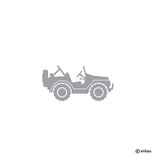 Kinder Patches: Bügelbild JEEP