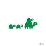 Kinderzimmer Wandtattoo FAMILIE SCHILDKRÖTEN