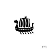 Kinder Patches: Bügelbild WIKINGER SCHIFF