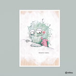 Postkarte Monster Illustration SCHWEIN HABEN
