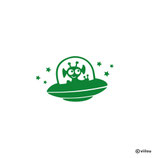 Kinder Patches: ALIEN IM UFO Bügelbild