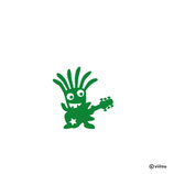 Patches: MONSTER MIT GITARRE Bügelbild
