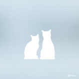 Fenster Sticker KATZEN SILHOUETTEN