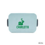 Kinder Lunchbox Sticker SCHNECKE mit Namen