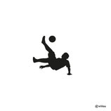 Kinder Patches Fußball: Bügelbild FALLRÜCKZIEHER