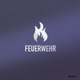 Kinder Sticker: Reflektor FEUERWEHR mit Flamme