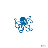 Kinder Patches: OKTOPUS Bügelbild