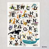 Kinderzimmer Poster ABC TIERE