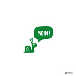Auto Sticker SCHNECKE MOIN!