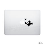 Computer Sticker KLEINER FISCH WITH LOVE