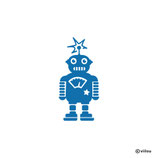 Kinderzimmer Wandtattoo ROBOTER